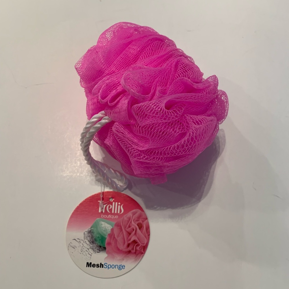 Trellis Pink Mesh Sponge - Picture 6 of 6